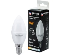 Светодиодная лампа Grisard Electric свеча С35 E14 9Вт 6500K GRE-002-0098(1)