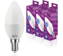 Светодиодная лампа REV свеча C37 7Вт E14 4000K 560Лм упаковка 5 шт. 62039 0
