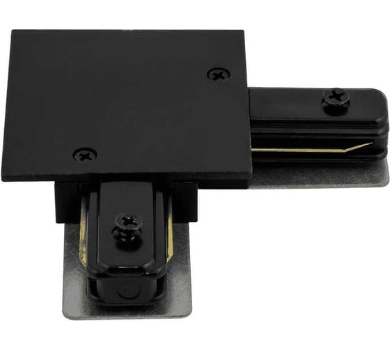 L образный коннектор для встраиваемого трека SWG угловой черный KXZ-RC-BL-L