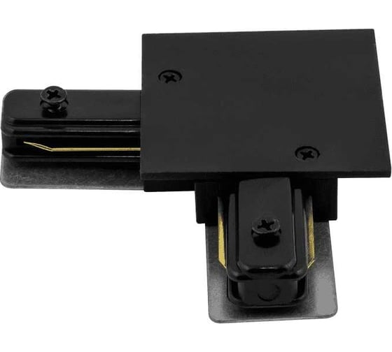 L образный коннектор для встраиваемого трека SWG угловой черный KXZ-RC-BL-L