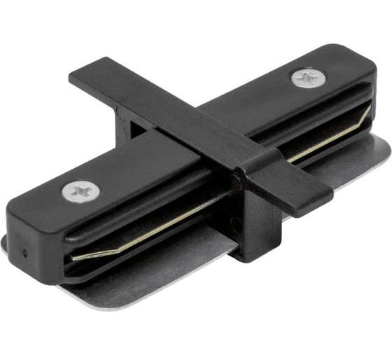 I образный коннектор для встраиваемого трека SWG прямой черный KXZ-RC-BL-I