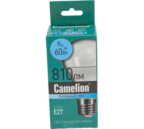 Светодиодная лампа Camelion LEDRB/9-A60/840/E27 (9Вт 220В, LED-M A60 9W 4000K E27) 15066
