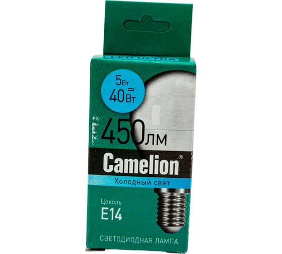 Светодиодная лампа Camelion LEDRB/5-G45/840/E14 (5Вт 220В, LED-M G45 5W 4000K E14) 15058