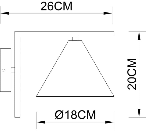 Бра ARTE LAMP david A7033AP-1BK