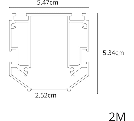 Профиль для накладного магнитного шинопровода ARTE LAMP expert-accessories A640205