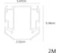 Профиль для накладного магнитного шинопровода ARTE LAMP expert-accessories A640205 3