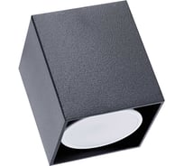 Накладной светильник truEnergy под лампу GU10 60x60xH70 IP20 черный/алюминий 21350