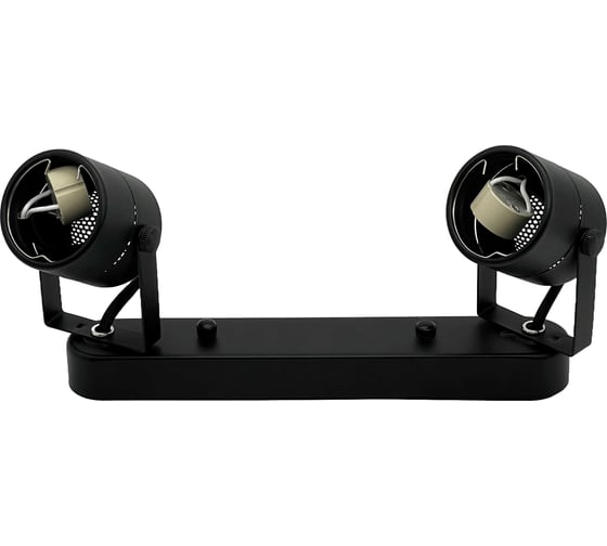 Накладной двойной поворотный светильник truEnergy D60xH130xL260 2xGU10 IP20 черный/металл 21352