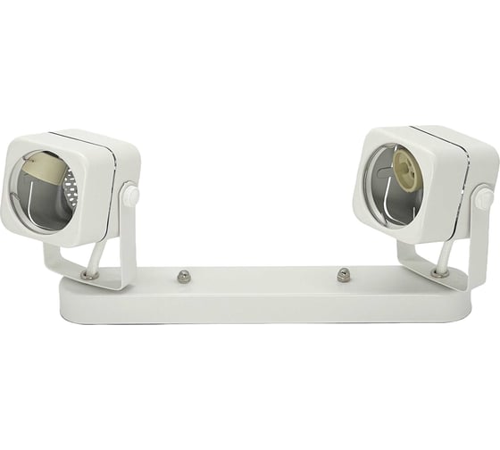 Накладной двойной поворотный светильник truEnergy 2хGU10 D60xH130xL260 IP20 белый/металл 21353