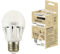 Светодиодная лампа TDM ELECTRIC Народная НЛ-LED-A60 5 Вт-4000 К-Е27 (60x105) SQ0340-0101