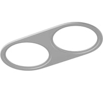 Рамка двойная для серии COMBO 4, круглая, белая, SWG COMBO-4R2-WH