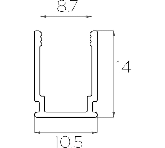 Алюминиевый профиль для неона LEDCRAFT LC-LP1510-1 1638000104