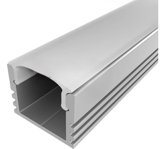 Комплект алюминиевого профиля LEDCRAFT с экраном и заглушками LC-LP1216M16-1 1638000010 1