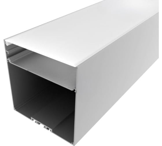 Комплект алюминиевого профиля LEDCRAFT с экраном и заглушками LC-LP100100M94-1 1638000120 1