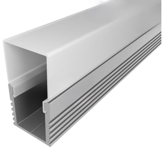 Комплект алюминиевого профиля LEDCRAFT с экраном и заглушками LC-LP1616M1716-1 1638000006