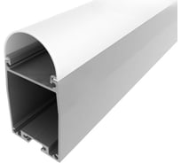 Комплект алюминиевого профиля LEDCRAFT с экраном и заглушками LC-LP4028RM1-1 1638000123