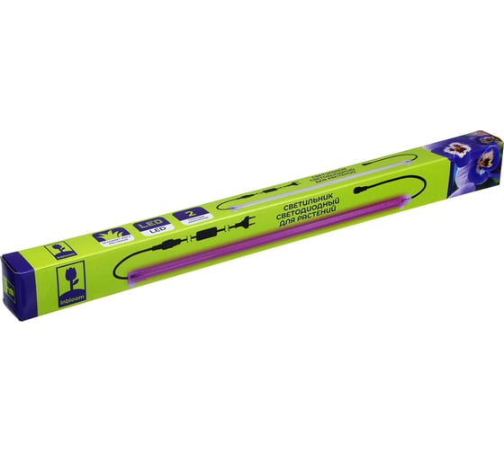 Светильник для растений INBLOOM светодиодный, IP20, 6W, 220V, 50x3см, LED, ABS 417-180