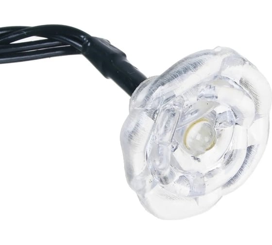 Гирлянда на солнечной батарее INBLOOM, 25LED, 7м, шампань, 2 режима, роза, ПВХ 2V80mA, 1.2V600mAh 185-067