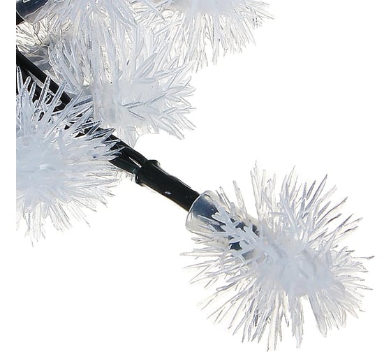 Гирлянда на солнечной батарее INBLOOM, 20 LED, 5м, шампань, 2 режима, одуван, ПВХ зеленый, 2V60mA, 1.2V 600mAh 185-066