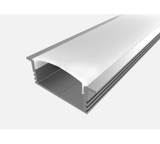 Комплект алюминиевого профиля LEDCRAFT с экраном и заглушками LC-LPV1234M28-1 1638000045 1