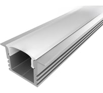Комплект алюминиевого профиля LEDCRAFT с экраном и заглушками LC-LPV1222M16-1 1638000014