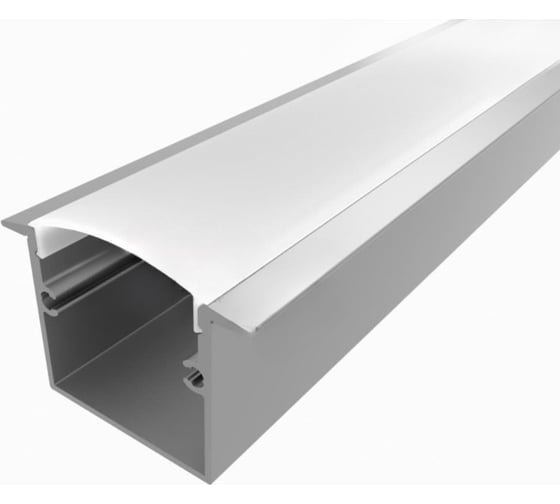 Комплект алюминиевого профиля LEDCRAFT с экраном и заглушками LC-LPV2537M28-1 1638000053 1
