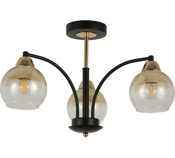 Люстра HIPER 3E2760Вт BLACK/GOLD H178-3 1