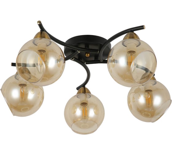 Люстра HIPER 5E1440Вт BLACK/GOLD H182-5 1