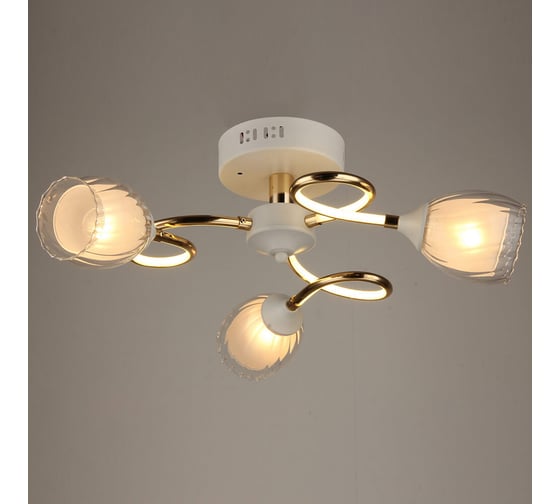 Люстра HIPER 3E2760Вт WHITE/GOLD H811-3