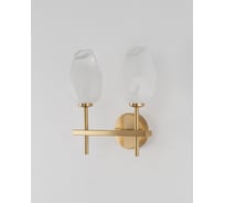 Настенный светильник Moderli Бра Catris латунь, полупрозрачный V10314-2W