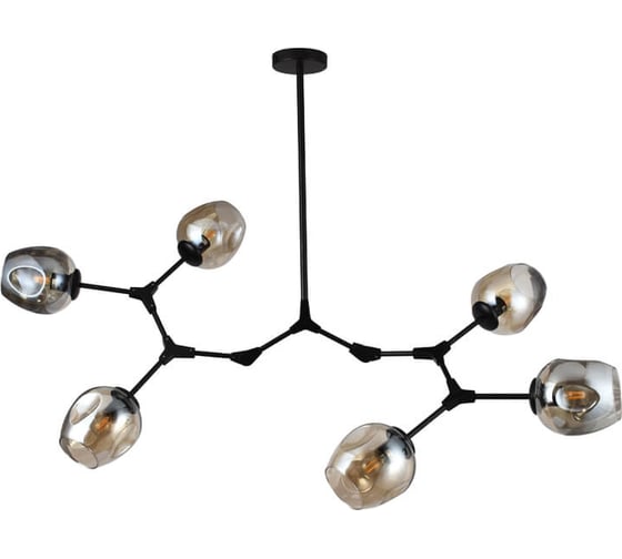 Люстра HIPER 6E2760Вт BLACK H207-1