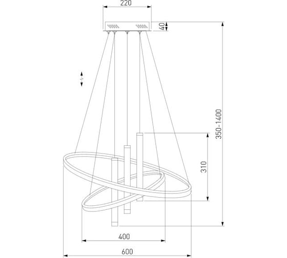 Подвесной светильник Eurosvet 90270/3 черный a060637
