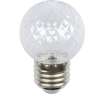 Лампа декоративная светодиодная led-d45-1w/blue/e27/cl/с pineapple Volpe UL-00010066