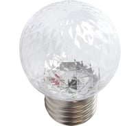 Декоративная светодиодная лампа Volpe led-d45-1w/3000k/e27/cl/с pineapple UL-00010064