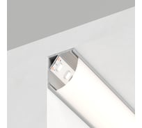 Алюминиевый угловой круглый профиль, серебро Feron CAB280 10299