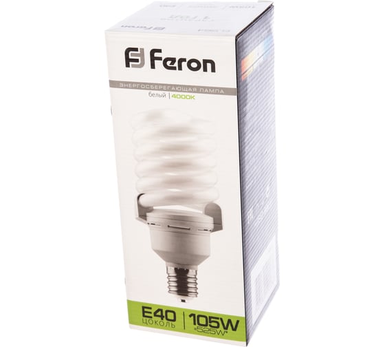 Энергосберегающая лампа FERON ELS64 спираль, E40, 105W, 4000K, 4932 04932