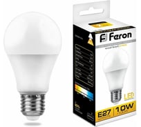 Светодиодная лампа - шар E27 10W 2700K FERON LB-92 25457