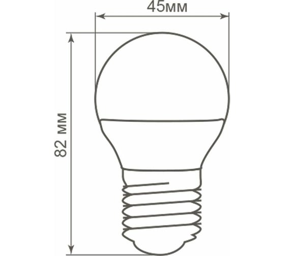 Светодиодная лампа - шарик E27 5W 4000K FERON LB-38 25405
