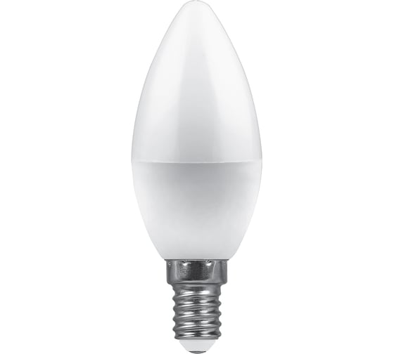 Светодиодная лампа - свеча E14 7W 2700K FERON LB-97 25475