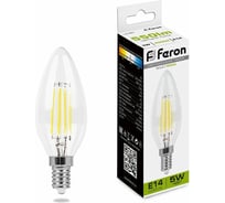 Светодиодная лампа - свеча E14 5W 4000K FERON LB-58 25573