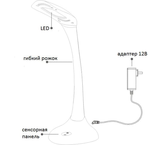 Настольный светодиодный светильник FERON DE1704 5,4W, розовый 24180