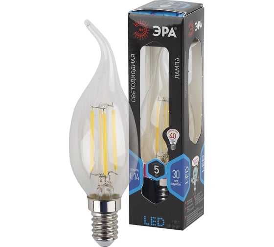 Светодиодная лампа ЭРА F-LED BXS-5w-840-E14 Б0019005