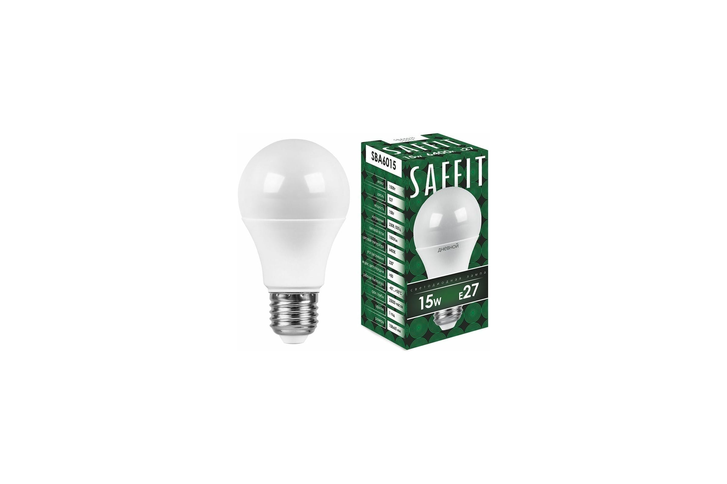 СветодиоднаялампаSAFFITSBA6012ШарE2712W4000K55008