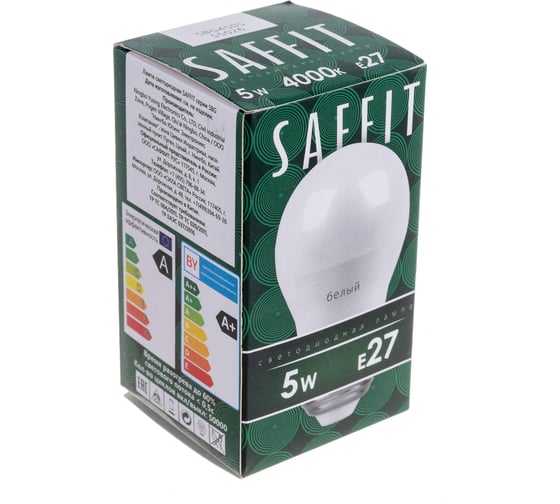 Светодиодная лампа SAFFIT SBG4505 Шарик E27 5W 4000K 55026