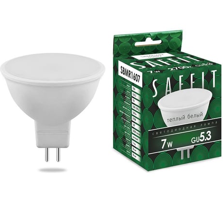 Светодиодная лампа SAFFIT SBMR1607 MR16 GU5.3 7W 2700K 55027