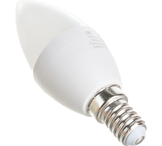 Светодиодная лампа SAFFIT SBC3707 Свеча E14 7W 4000K 55031