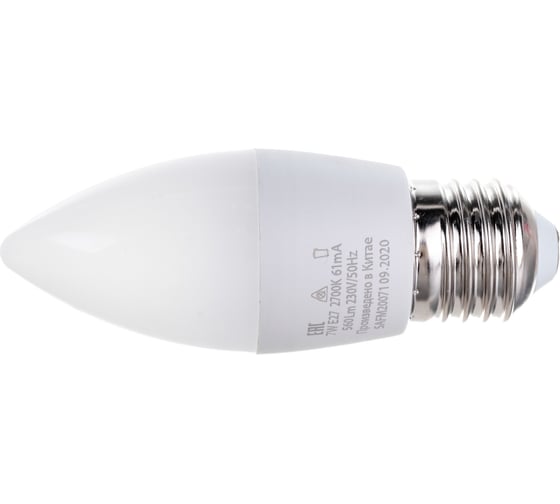 Светодиодная лампа SAFFIT SBC3707 Свеча E27 7W 2700K 55032