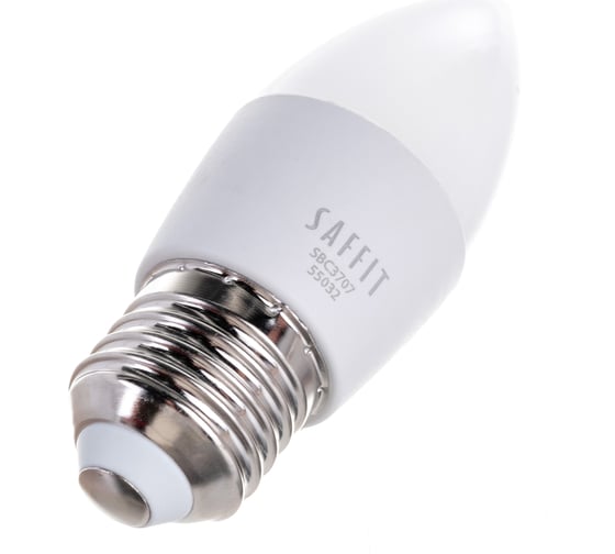 Светодиодная лампа SAFFIT SBC3707 Свеча E27 7W 2700K 55032