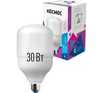 Светодиодная высокомощная лампа КОСМОС LED 30Вт E27 6500К 417271 LksmHWLED30WE2765