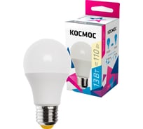 Светодиодная лампа КОСМОС, LED A60 13Вт 220В E27 3000К 452437 LkecLED13wA60E2730